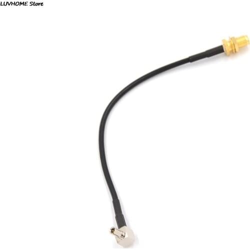 ZLinKJ 1PCS professional IMC Hot SMA Female Jack to TS9 Male Right Angle Pigtail Coaxial Cable Antenna