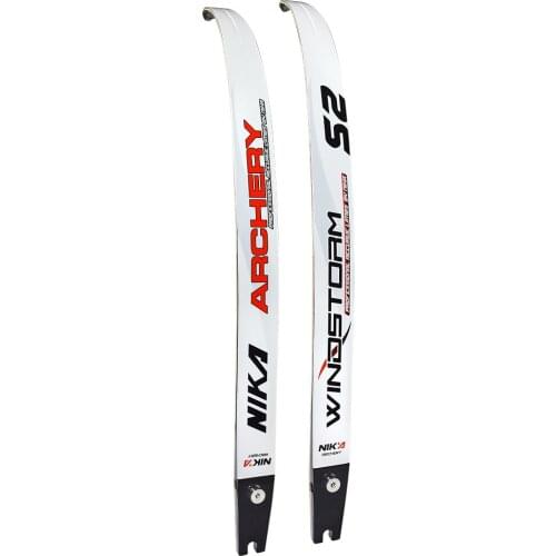 1 Pair Bow Limbs S2 Archery Take Down Fiberglass Wood ILF Recurve 20-42lbs 68" Stripe Free Shipping