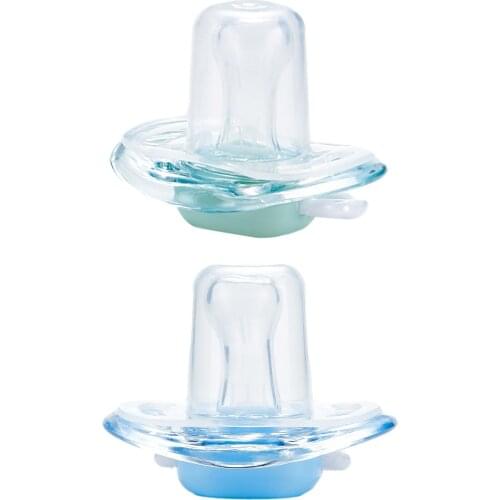 1Pcs Appease Pacifiers Baby Safe Food Grade Silicone Cute Baby Comfort Appease Nipple Flat Round Pacifier Enjoyable