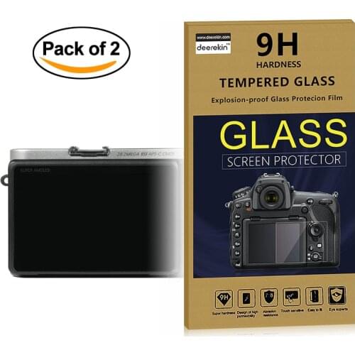 2x Self-Adhesive 0.3mm Glass LCD Screen Protector for Samsung NX500 Smart Camera