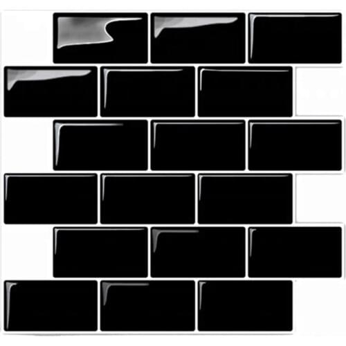3D Wall Stickers Brick Wallpaper Tile for Kitchen Bathroom Backsplash Aunty-Tile Home Decoration 30x30Cm