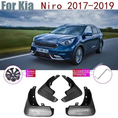 4 PCS Front Rear Mud Guard Flap Splash Flaps Mudguards Accessories Car Mudflaps For Kia Niro DE 2019 2018 2017 Fender