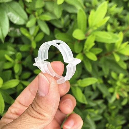 50Pcs Greenhouse Vegetable Trelli Vine Tomato Hanging Plastic Plant Support Clip Plant Support Clip