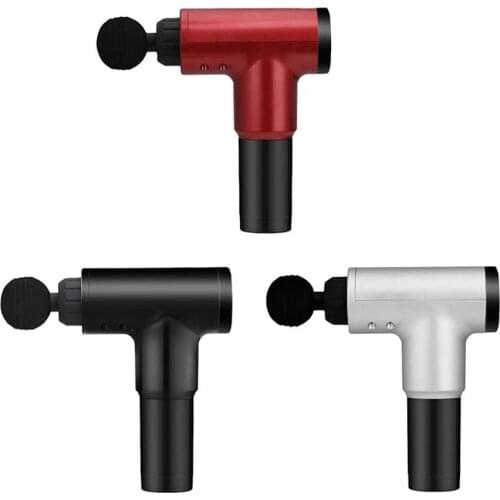 6-Gear Electric Deep Tissue Pure Wave Percussion Massager Gun Handheld Body Fascia Back Massager Muscle Vibrating Relaxing Tool