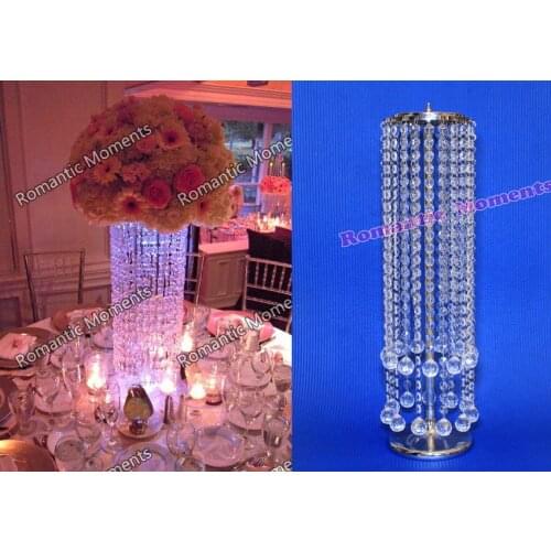 20pcs Acrylic Crystal Wedding Centerpiece/Table Centerpiece/wedding pillar/22" Tall/Wedding Chandelier,Banquet Decor