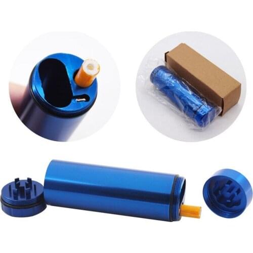 Smoking accessories for weed Multi-color mini aluminum alloy multi-function pipe cigarette case diameter 32mm cigarette grinder