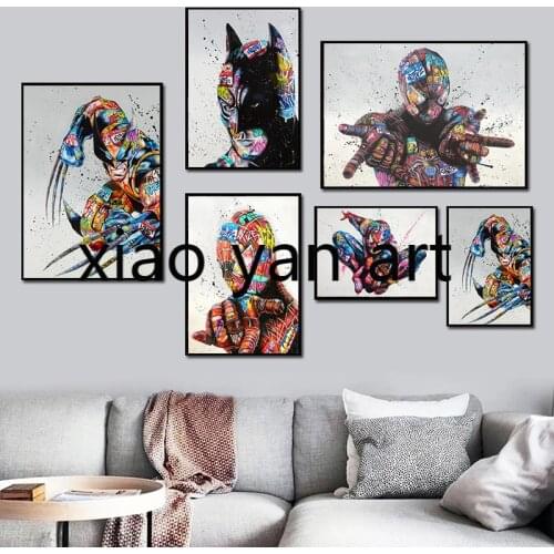 Diamond Painting Spiderman Wolverine Street Art Diamond Inlaid Diamond Mosaic Diamond Embroidery Cross Stitch Kits Home Decor