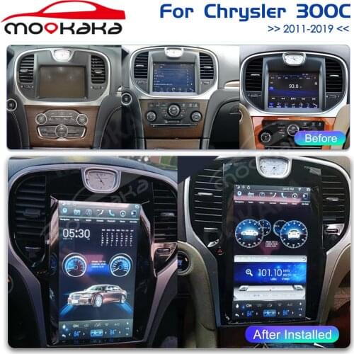 For Chrysler 300C 2013 - 2019 Android 9.0 Car Multimedia Player Radio GPS Navigation Tesla Style Screen Audio Stereo Head Unit