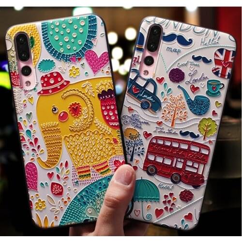 For ZTE Blade L210 Case 3D Relief Soft Silicone Back Cover For ZTE Blade A5 2020 phone Cases Bumper For ZTE Blade L8 Fundas