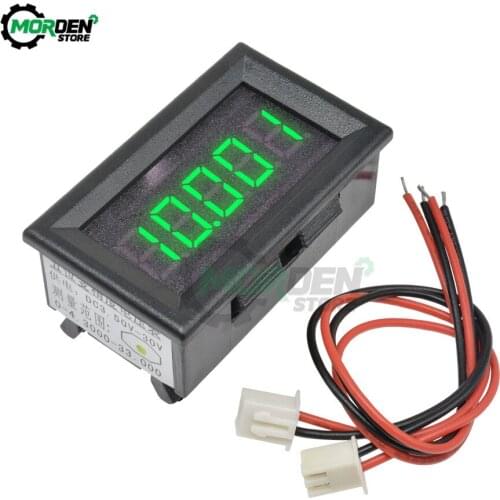 0.36" 5-Digit LED Digital Voltmeter Voltage Meter Tester DC 5V 12V 24V 4 Wire Car Motorcycle Voltage Detector Monitor Dropship