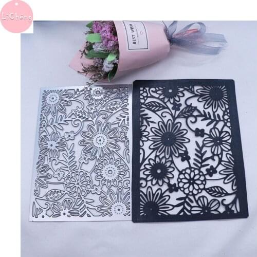 Flower Frame Slimline Card Metal Cutting Dies Scrapbooking Mold Embossing Folder Making Craft Stencil Clear Stamps and Dies 2020