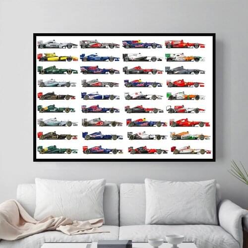 Formula 1 Racing Cars World Drivers Ayrton Senna Poster Prints Art Painting Wall Pictures For Home Decor schilderij obrazy