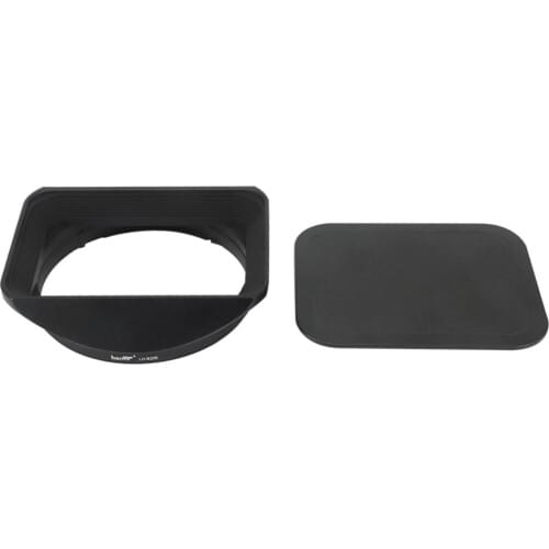 Haoge LH-S20B Bayonet Square Metal Lens Hood Shade with Cap for Sony FE 20mm F1.8 G SEL20F18G Wide Angle Prime Lens