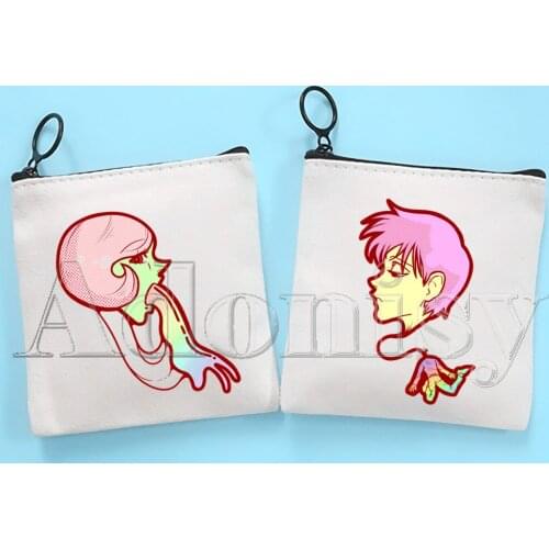 Junji Ito Coin Purse Female Fabric Small Purse Mini Clutch Bag Cute Korean Canvas Key Case Coin Purse