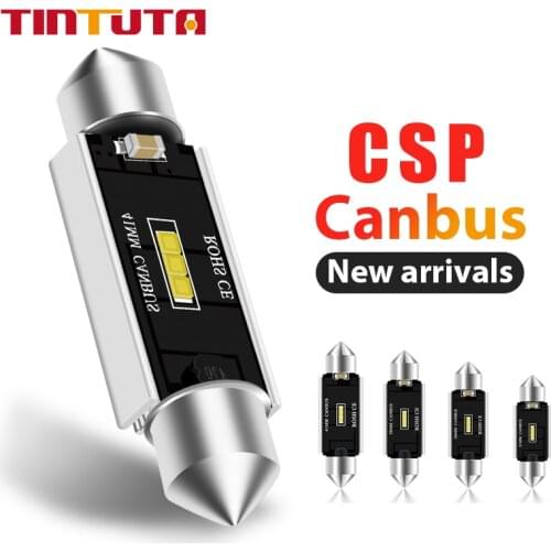 1PC C5W C10W Canbus Festoon LED Bulbs 31mm 36mm 39mm 41mm CSP 3SMD Car Dome Light No Error Auto Interior Reading Lamps