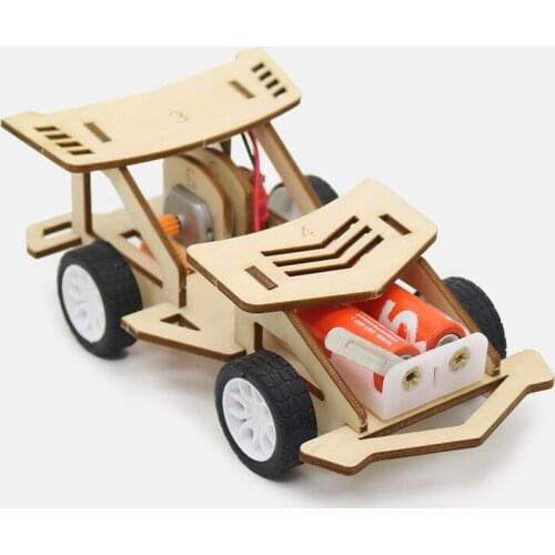Handmade car, generator small production, electric car assembling toy car, elementary school