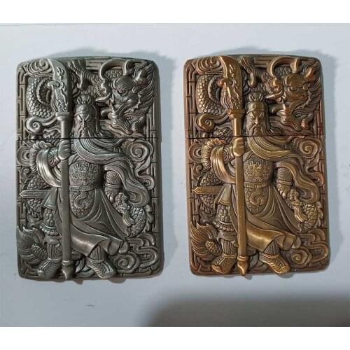 Metal Badge for Kerosene lighter Oil Lighter DIY Handmade Smoker Accessories Gadgets Lighters Decor Accessory Guan Yu