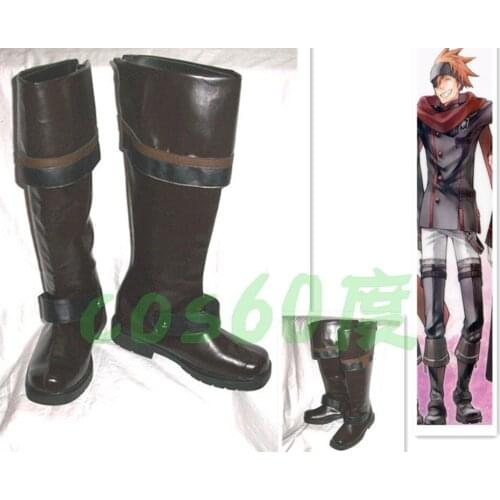 D-Gray man Lavi Bookman Jr. Cosplay Shoes Boots S008