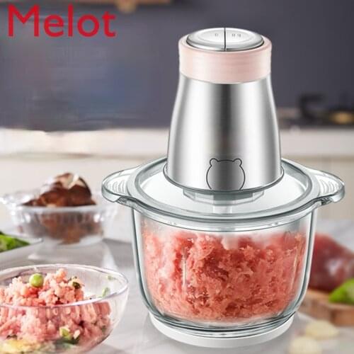 Meat Grinder Household Electric Stainless Steel Small Automatic Multi-Function Mixer Meat Stuffing Crushing Minced Mashed Garlic