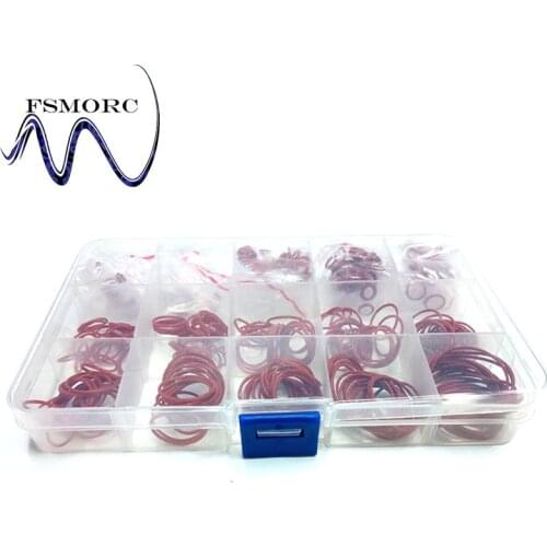 300 pcs OD(4~30mm) thickness(1mm) red Silicone o-ring set High quality high temperature o ring box Edible silicon