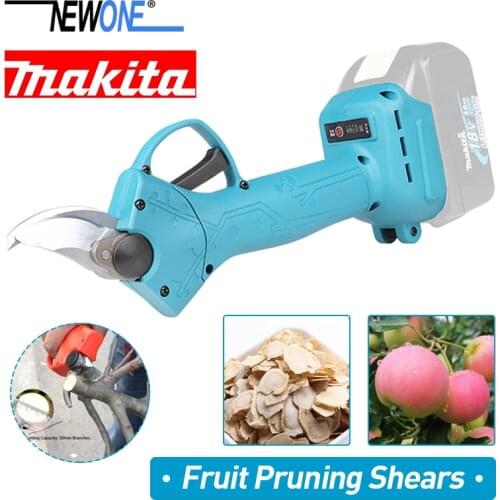 NEWONE 20V Cordless Li-ion Fruit Pruning Shears brushless Gardening Plant Scissor Branch Trimmer secateur match Makita battery