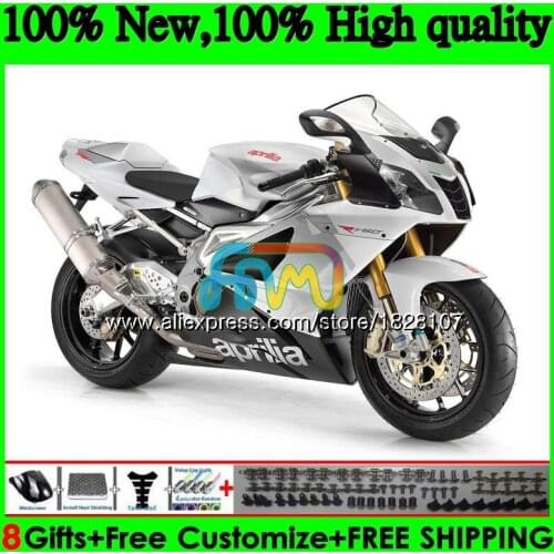 RSV1000R For Aprilia RSV1000 R Mille 03 04 05 06 55BS.39 RSV1000RR RSV 1000 R RR 1000R 2003 2004 2005 2006 White silver Fairing