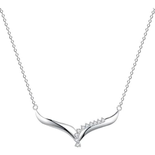 Wholesale Fashion Jewelry Necklace For Women Lady Wholesale Charm Silver Color Fashion Jewelry Pendant AN569/agvaiyca