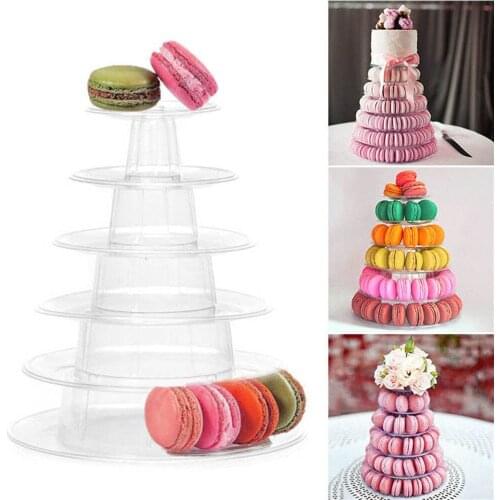 10 Tier Tower Macaron Macaron Display Stand Round Cake Stand PVC Tray Birthday Wedding Display Rack Cake Decorating Tools