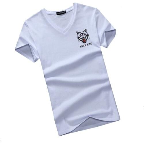 T1287-A1163 Cheap wholesale 2021 summer new Cotton printing short sleeve cultivate ones morality shirt big size