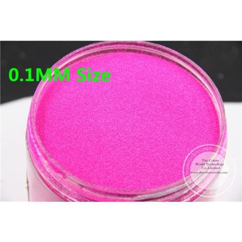 TCF510 Neon Rose-Carmine Colors 0.1mm size solvent resistant glitter for nail Art nail Polish or other DIY decoration
