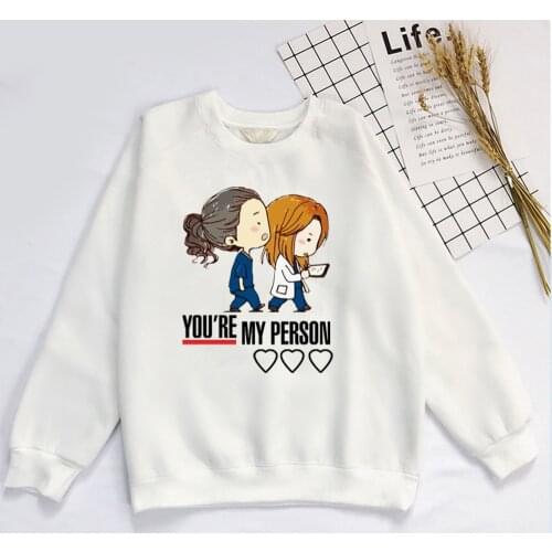 Greys anatomy Hoodie Sweatershirt Greys anatomy You are my Sweatershirt Hoodie Streetwear