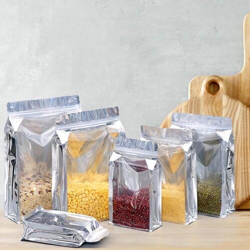 10Pcs Portable Resealable Zipper Fresh Preservation Food Storage Sealed Pouch Bakery Cookie Cards Gift OPP Bag