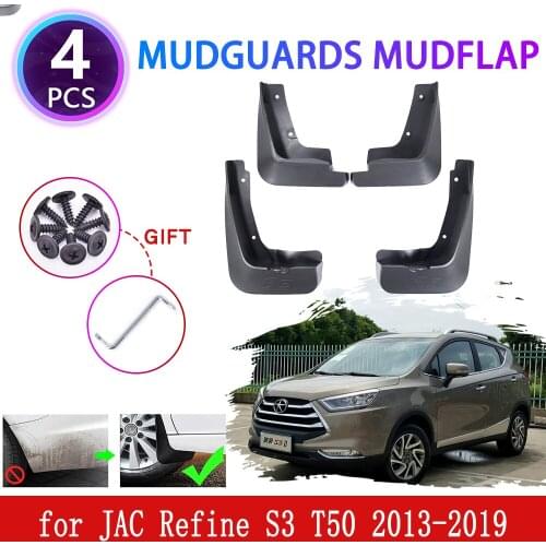 4PCS for JAC Refine S3 T50 T5 2013 2014 2015 2016 2017 2018 2019 Mudguards Mudflaps Fender Mud Flap Splash Guards Accessories