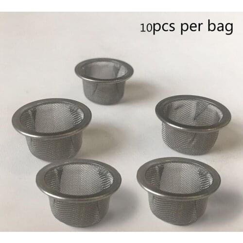 5/10pcs Screen Filters Metal Ball Smoking Pipe Stainless Steel Screens Tobacco Pipe For Crystal Pipes Smoking