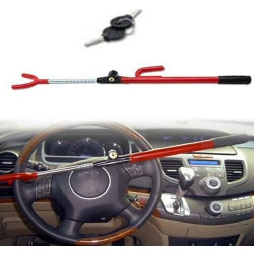 Car Steering Wheel Lock Safety Lock U-shaped Lock Retractable Adjustment Mechanical Defensive Anti-theft Lock Car Safety Product