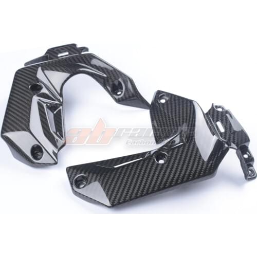 Motorcycle Radiator Side Cover For Kawasaki Ninja 650 Z650 2017-2020 Carbon Fiber 100% Twill