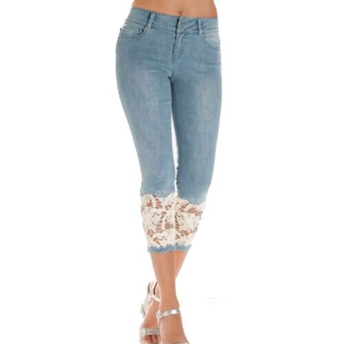 Женские джинсовые капри Byoucosy China At AliExpress