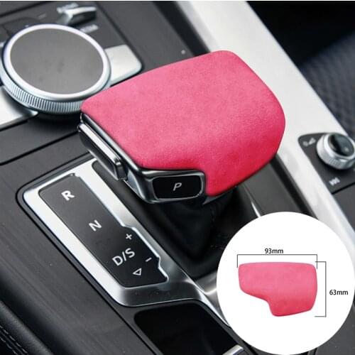 For Audi A4 S4 A5 S5 RS4 RS5 Q5 SQ5 Q7 2016-2020 Alcantara Suede Car Knob Gear Head Panel Strip Covers Trim Sticker Car-styling