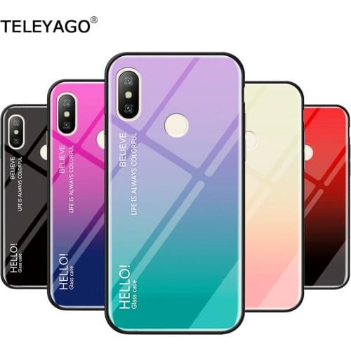 For Xiaomi Poco F3 M3 X3 NFC Mi CC9 Pro Play Max 3 2 Fashion Gradient Colorful Case TPU Shockproof Frame Glass Phone Back Cover