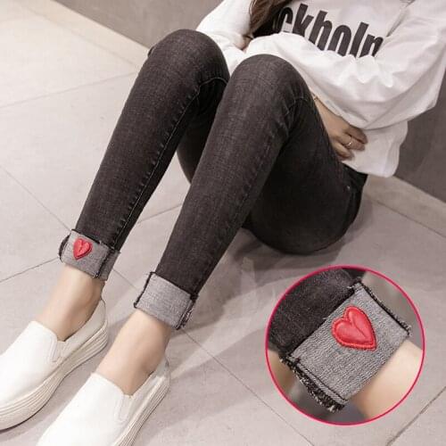 Maternity Jeans High Waist Elastic Waist Circumference Jeans Woman Denim Clothes Ropa Premama Maternity Clothes Grossesse