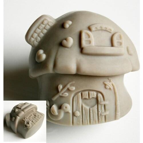Mushroom Silicone Soap mold Handmade silicone 3d mould DIY Craft molds S163