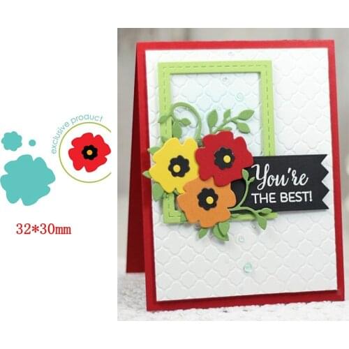 Beautiful 3-piece Set Little Flower Affordable Plant Decoration Metal Cutting Dies For DIY Scrapbooking Paper Cards New 2019