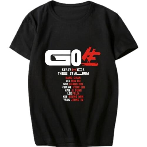 Stray Kids Fashion Kpop summer new cotton T Shirts Women Korean Style Short Sleeve tshirt Letters Print Tees Shirts ladies tops