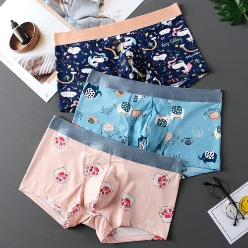 Man Sexy Ice Silk Nylon Boxers Shorts Funny Panties Male Gay Penis Pouch Jockstrap Bulge Underwear Men Shorts mens boxer briefs