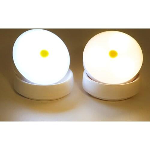 USB Rechargeable Dimmable Touch Control Wall Puck Light LED Night Lighr for Cabinet Stair Cupbard Bedside Touch Squash Lamp