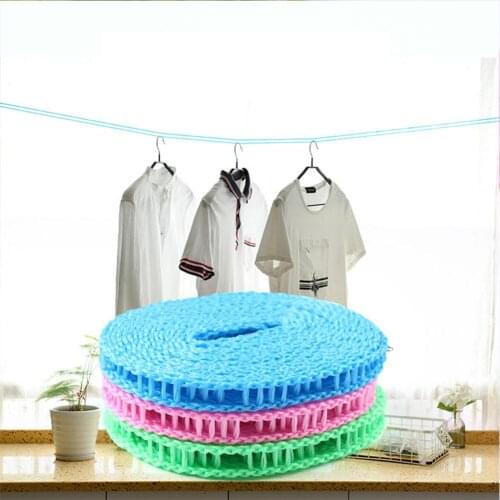 Barrier Nylon Clothesline 5M Random Color Non-Slip Windproof Clothesline Quilt Airing Rope Outdoor Travel Household