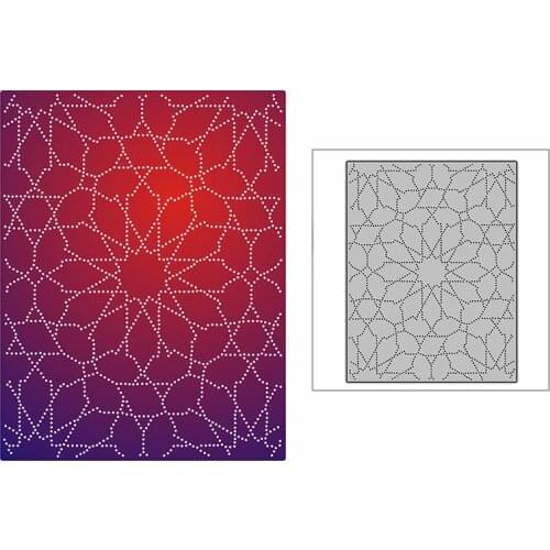 New Dotted Geometry Burst Sun Plate 2021 Metal Cutting Dies for DIY Scrapbooking and Card Making Embossing Craft No Stamps Set