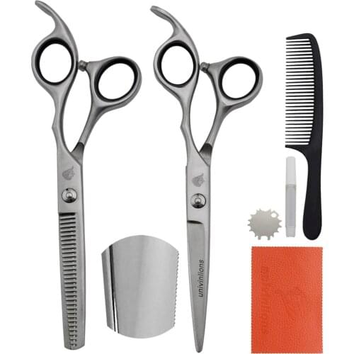 6.0" Laser Wire Small Teeth Micro Serrated Hairdressing Scissors Hairdresser Salon Professional Hair Scissors Barber Shears Kit