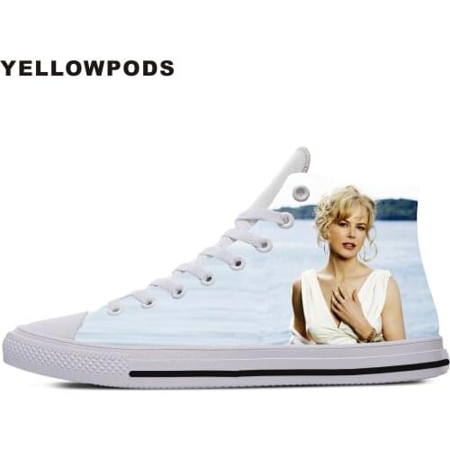 Personality Mens Casual Shoes Hot Cool Pop Funny High Quality Handiness Nicole Kidman Cute Cartoon Custom Sneakers White