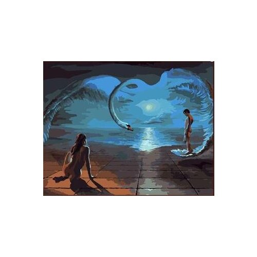 Wings of Love painting coloring by numbers DIY digital Hand-painted canvas painting for home decor